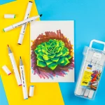 Bút lông 12 màu mỹ thuật ART MARKER Thiên Long Colokit AM-C002