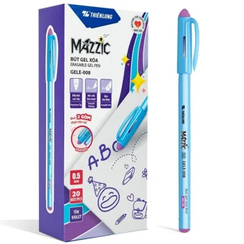 Hộp 20 bút gel xóa được Mazzic Thiên Long GELE-008 - Mực tím