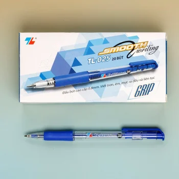 Hộp 20 bút bi Grip 0.8 mm Thiên Long TL-025 - Mực xanh